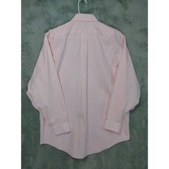 Brooks Brothers Shirt Mens 16.5 4/5 Pink Long Sleeve Button Up Non Iron 346 - Picture 2 of 9